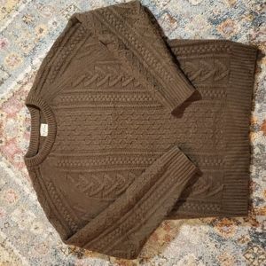 J.Crew Rugged Merino Cable Sweater